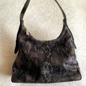 KESSLORD Vintage 🐍 Snake Skin shoulder bag Embossed adjustable strap